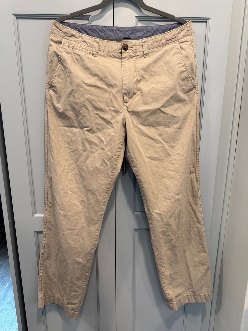 J. Crew Tan Slim Straight Chino Pants Essex 33x32